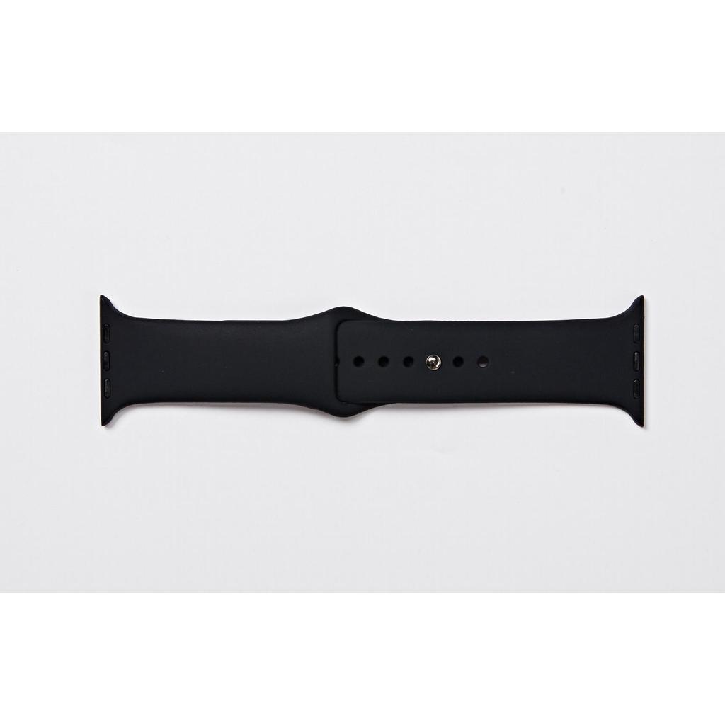 Silicone Band for Apple Watch – Fits 42/44/45/49mm – Black
