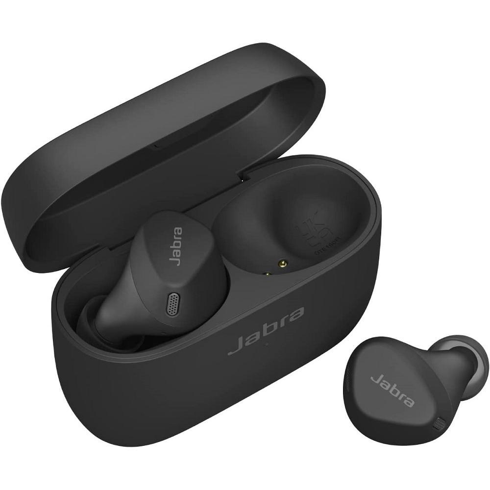 Jabra Elite 4 Active Earbud Noise-Cancelling Bluetooth Earphones - Black