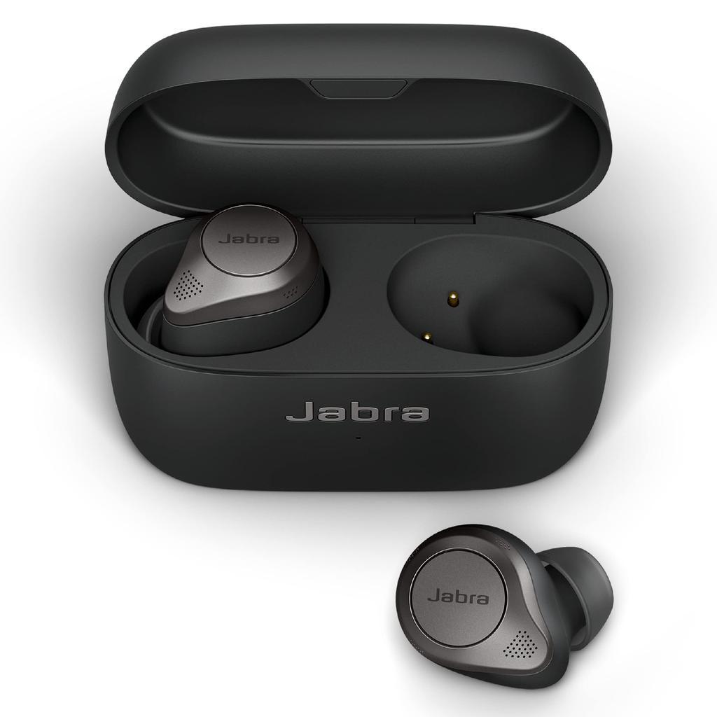 Jabra Elite 85T Earbud Noise-Cancelling Bluetooth Earphones - Gray/Black Gray/Black