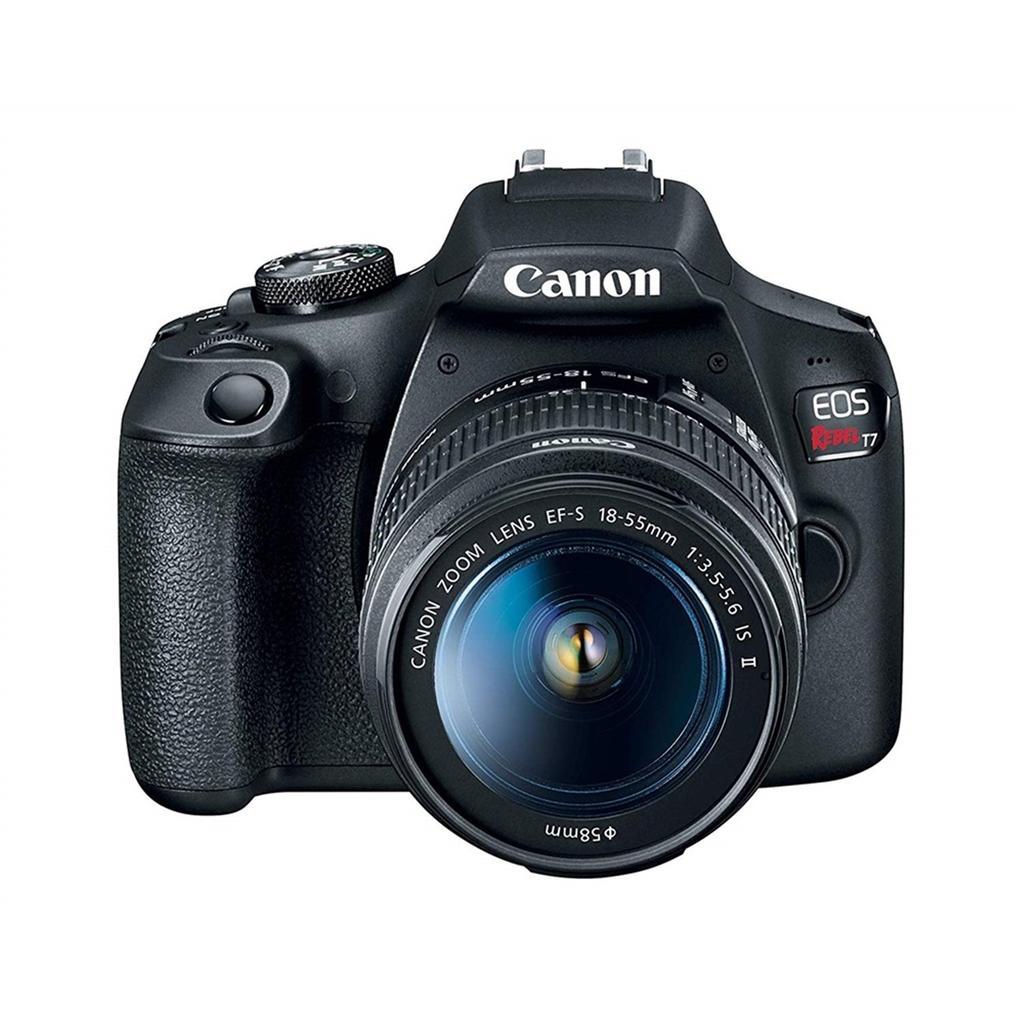 Canon EOS Rebel T7 24.1MP Digital SLR Camera with EF-S 18-55 IS II Lens Black