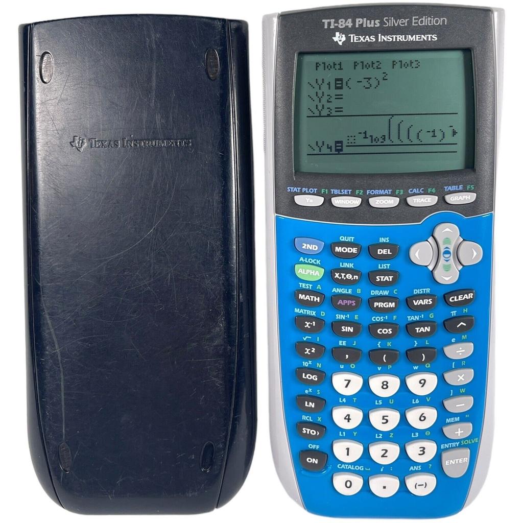 Texas Instruments TI-84 Plus Silver Edition Calculator Blue