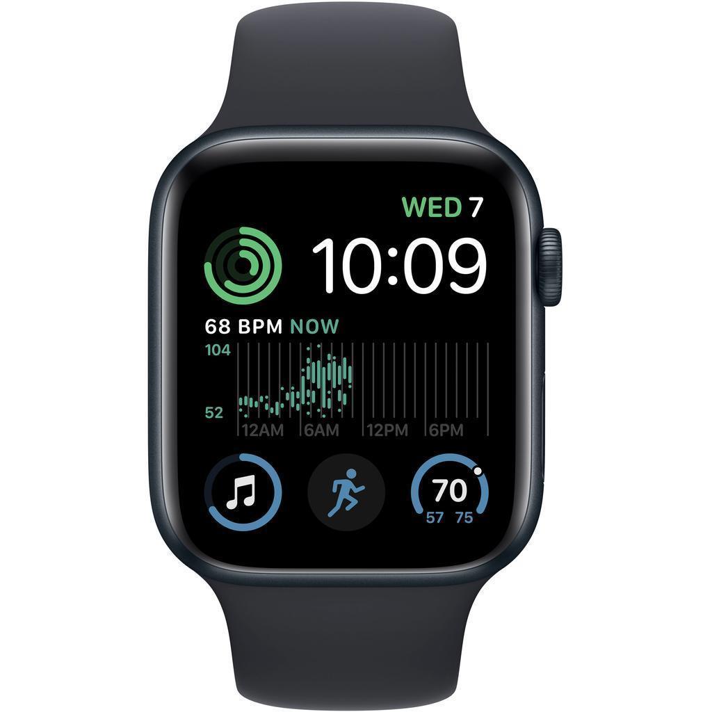 Apple Watch Series SE 2 (2022) GPS + Cellular 44 mm - Aluminium Midnight - Sport band Black Midnight
