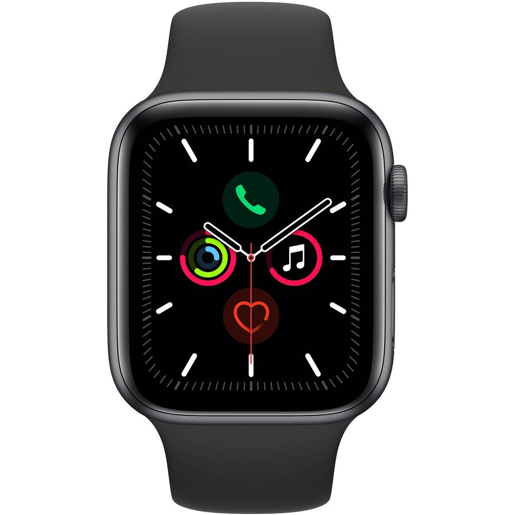 Apple Watch Series 5 (2019) GPS + Cellular 40 mm - Aluminium Space Gray - Sport band Black Space Gray