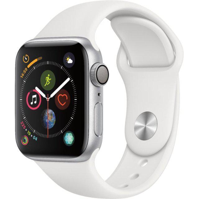 Apple Watch Series 4 (2018) GPS 40 mm - Aluminium Silver - Sport band White