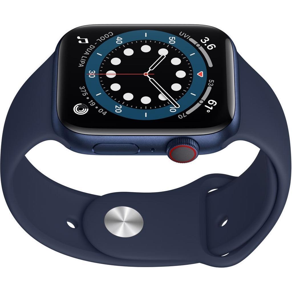 Apple Watch Series 6 (2020) GPS + Cellular 44 mm - Aluminium Blue - Sport band Blue Blue