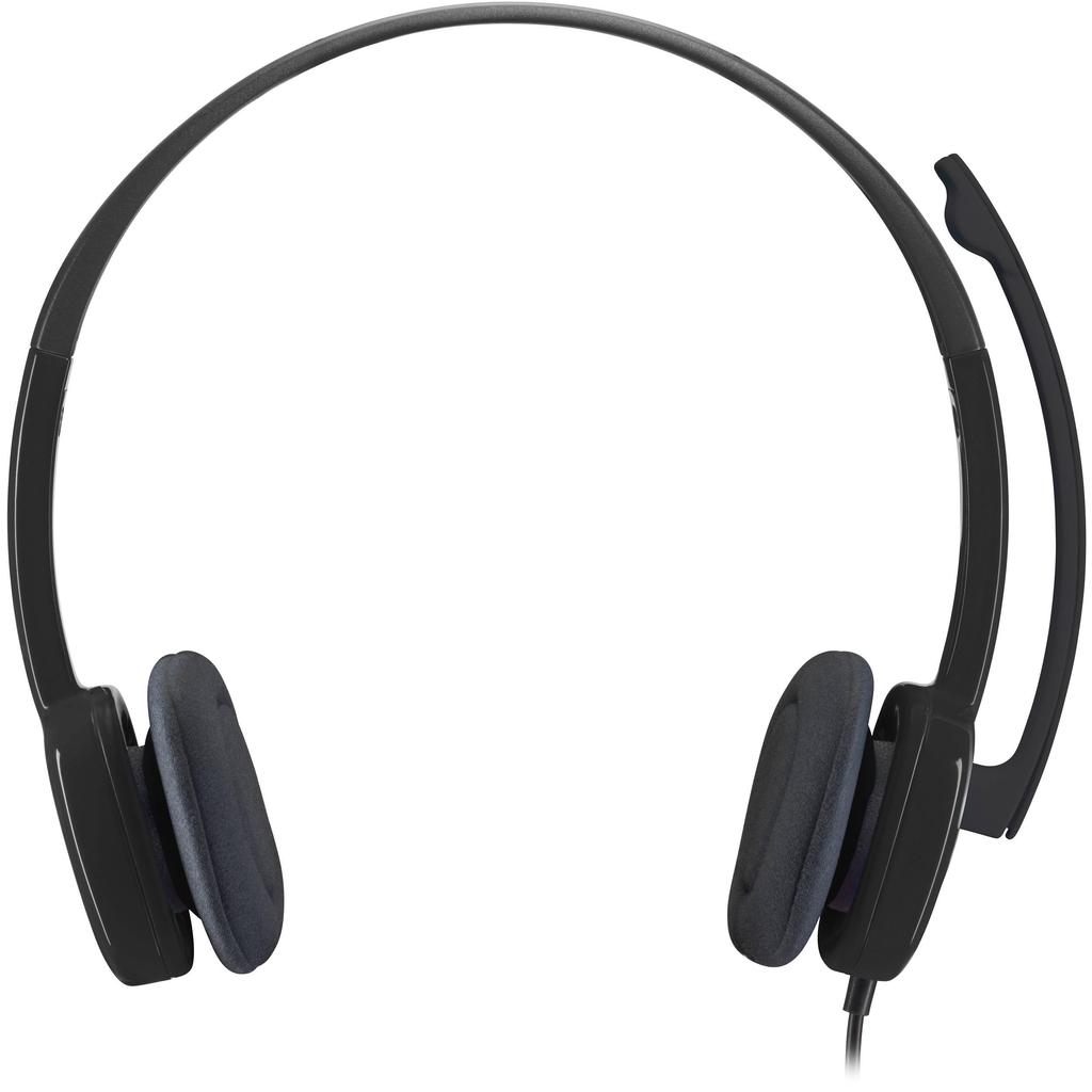 Logitech H151 Headphone with microphone - Black Black