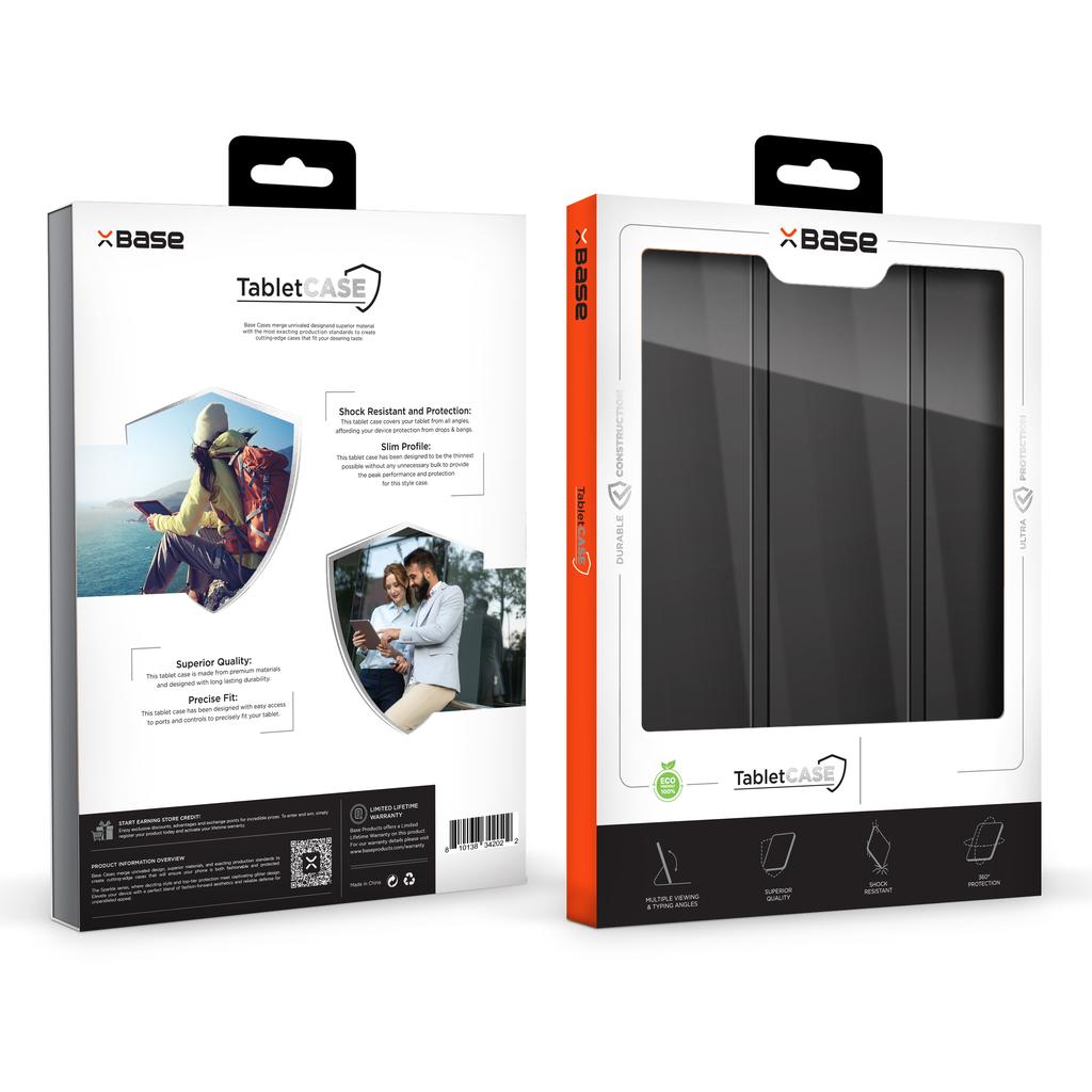 XBase Folio Case Hard Back Stand For IPad 10.2 -7/8/9 Gen Black