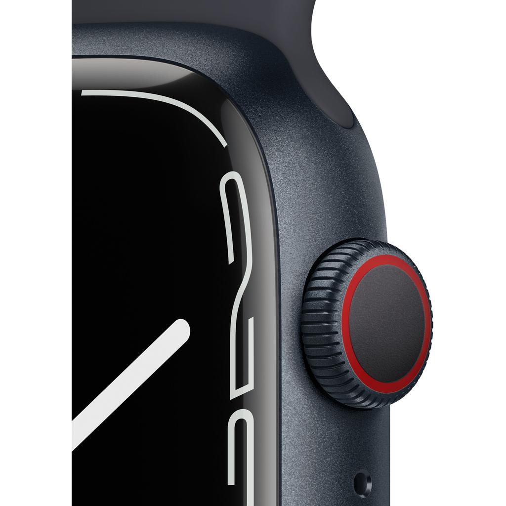 Apple Watch Series 7 (2021) GPS + Cellular 45 mm - Aluminium Midnight - Sport band Black Midnight