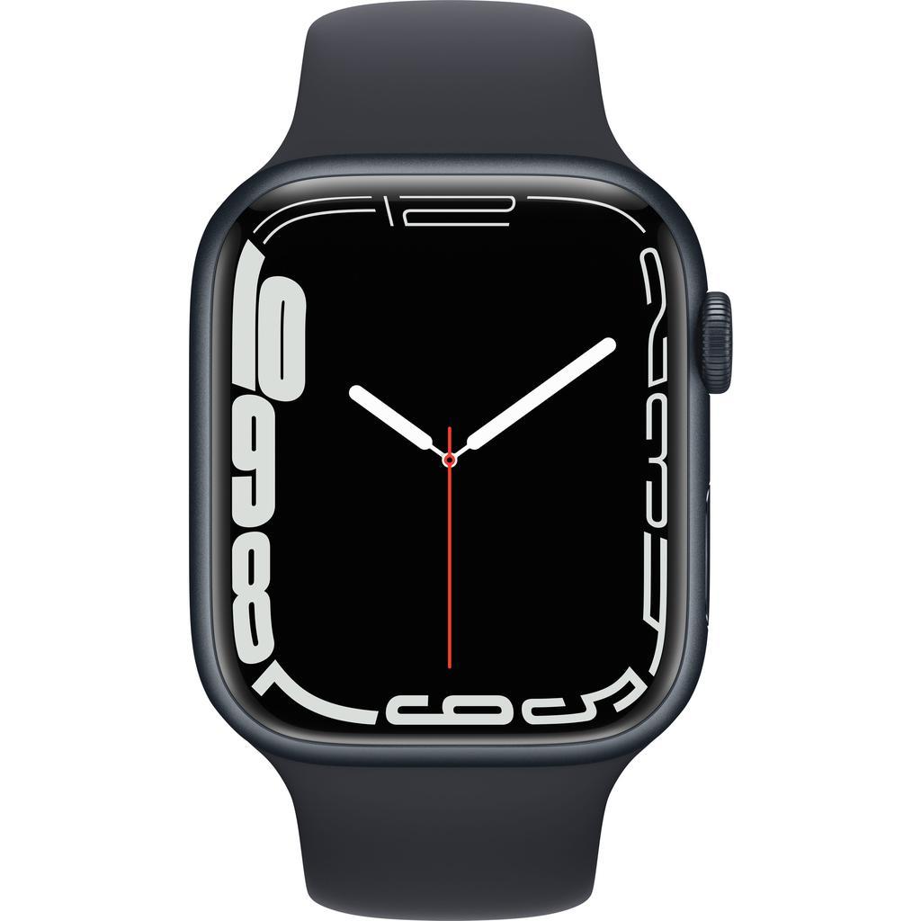 Apple Watch Series 7 (2021) GPS + Cellular 45 mm - Aluminium Midnight - Sport band Black Midnight