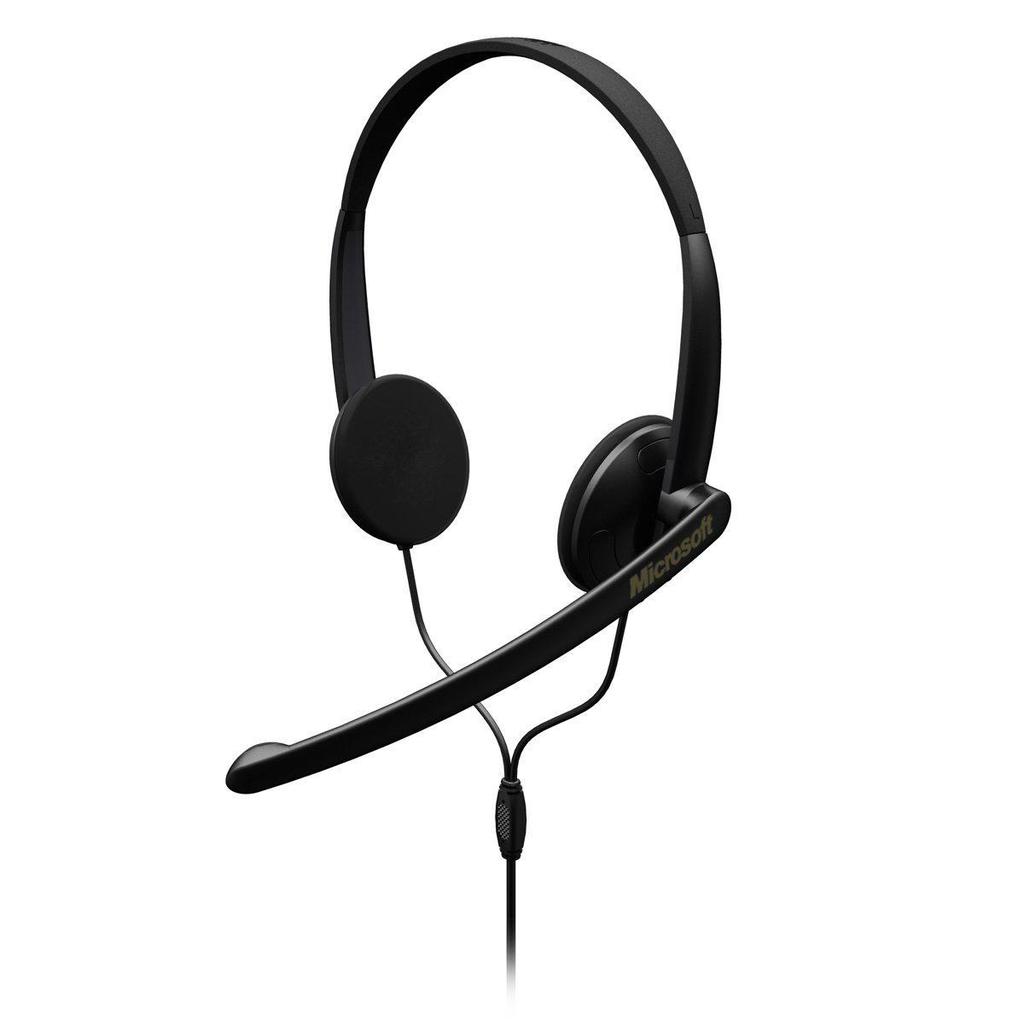 Microsoft LX-1000 Headset Noise cancelling Headphone with microphone - Black