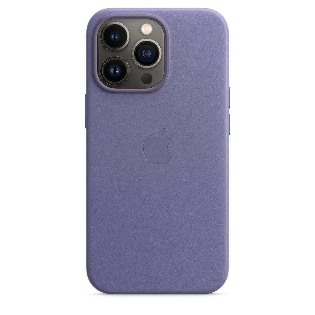 Apple Leather case iPhone 13 Pro - Leather Wisteria