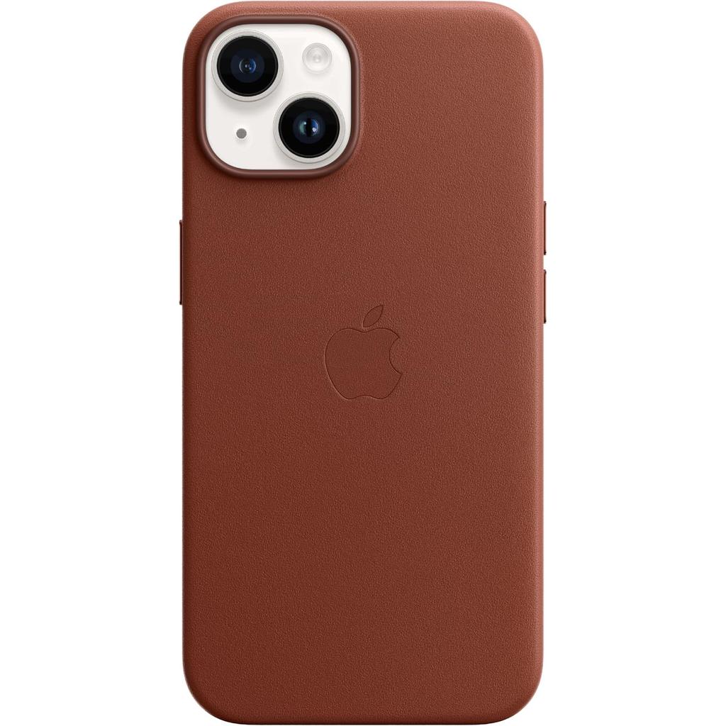 Apple Case iPhone 14 Plus - Leather Brown Brown