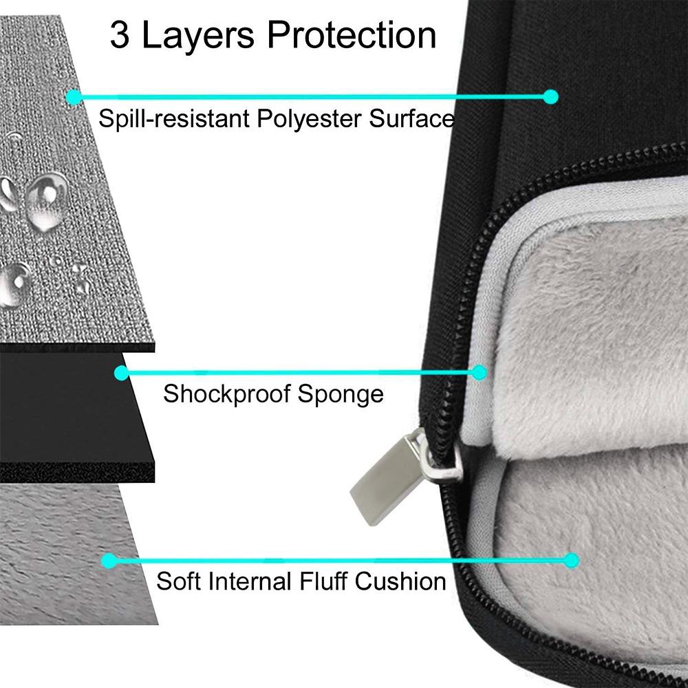 Black Tablet, iPad or Laptop Computer Sleeve -15\" Black