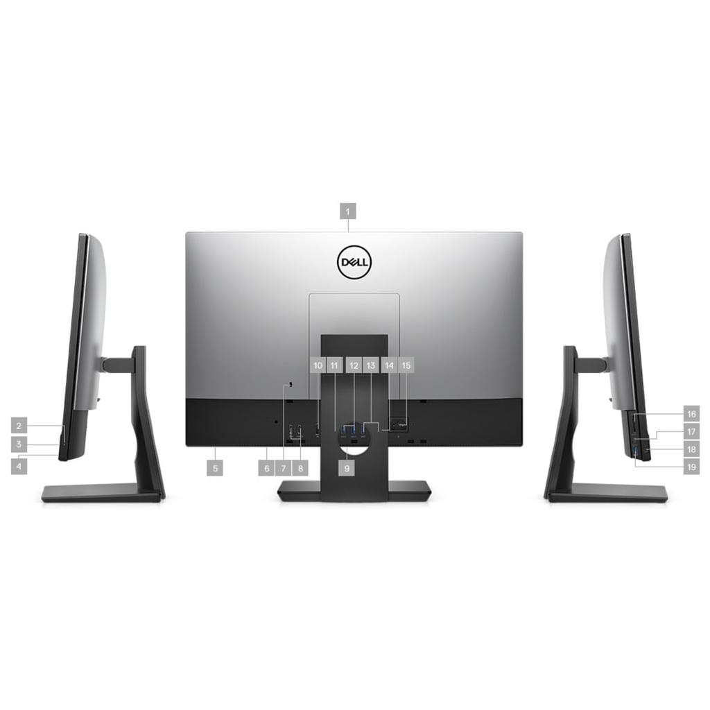 Dell Optiplex 7470 AIO 23\" - Core i5-9500 - RAM 16 GB - SSD 256 GB Black/Gray