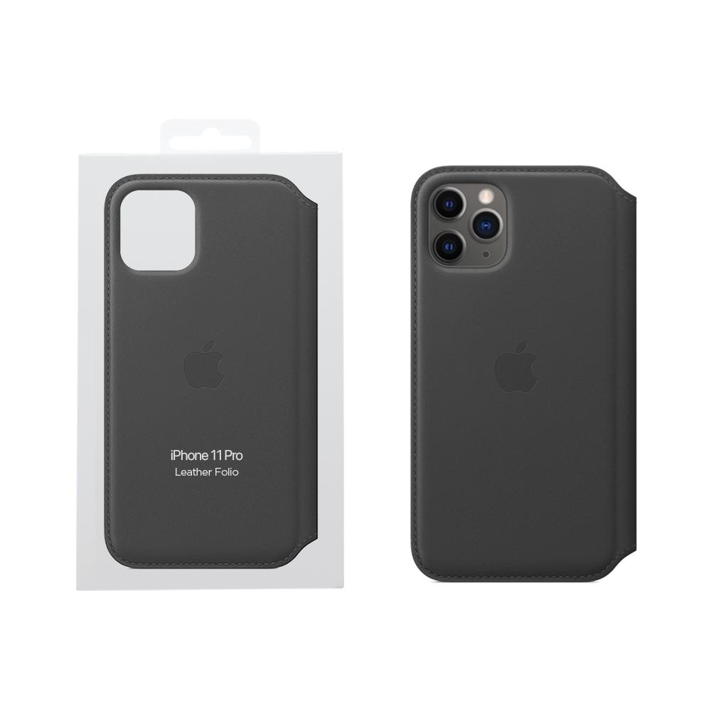 Apple Leather Folio iPhone 11 Pro - Leather Black Black