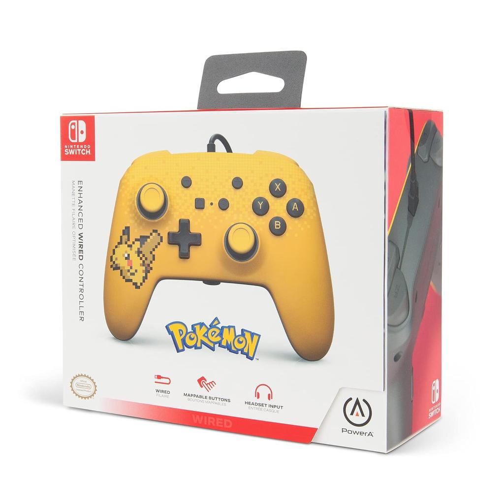 Powera Pokemon Enhanced Wired Controller for Nintendo Switch Yellow